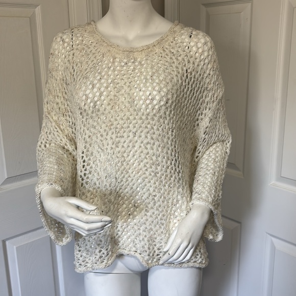 POL Cream Crochet Knit Top - Picture 1 of 6